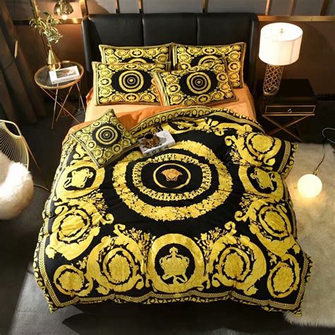 versace a set of bed linen replica|Versace Bed Linens .